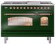 Ilve® Nostalgie II Series 48" Emerald Green Pro Style Dual Fuel Range-1