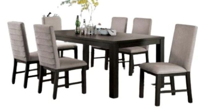 Furniture of America® Umbria Antique Black Dining Table-0