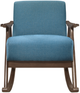 Homelegance® Waithe Blue/Dark Walnut Rocking Chair-2