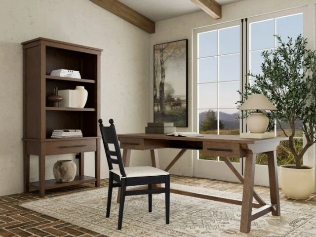 Riverside Furniture Calhoun Whiskey Oak Writing Desk-1