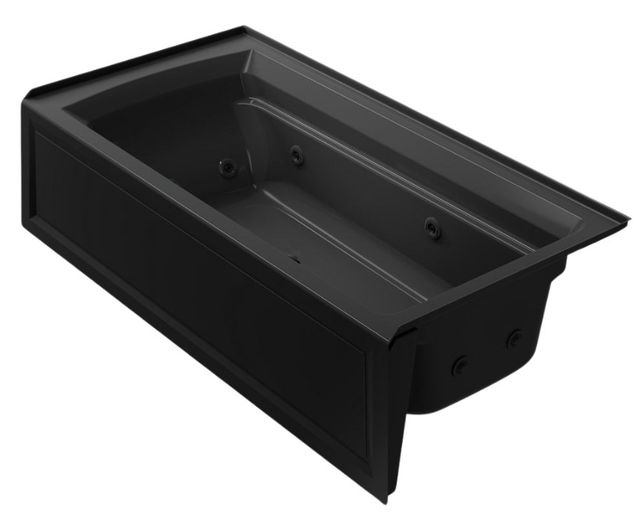 KOHLER® Archer® Black 72" x 36" Alcove Whirlpool Bath - Right Drain-0