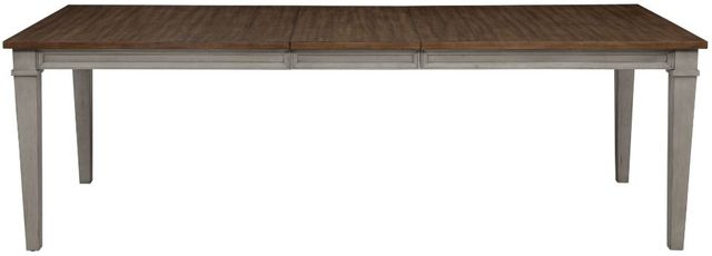 New Classic® Home Furnishings Mariana Vintage Creme Dining Table with Gray Base-3