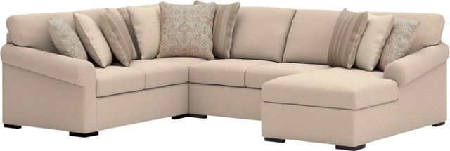 Benchcraft® LadyMae 4-Piece Twill Right-Arm Facing Sectional and Chaise-0