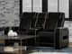Alan Black Power Leather Loveseat-1