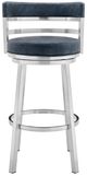 Armen Living Madrid Blue 30" Bar Stool-1
