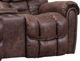 HomeStretch Del Mar Mocha Manual Rocking Reclining Loveseat with Console-2