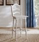 Liberty Furniture Magnolia Manor Antique White Ladderback Swivel Bar Stool-1
