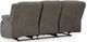 Signature Design by Ashley® First Base Gunmetal Reclining Sofa -3