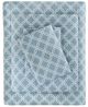 Olliix by True North by Sleep Philosophy Cozy Flannel Blue Geo Twin 100% Cotton Printed Sheet Set-0