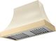 La Cornue Cascade Series 44" Morning Dew Wall Mounted Range Hood with Polished Brass Trim-0