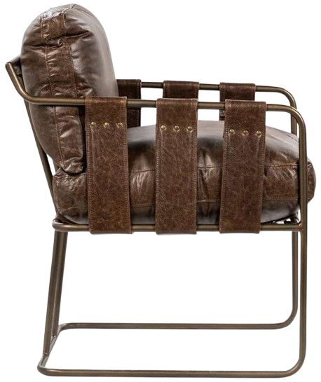 Classic Home Strapling Bronze/Cocoa Brown Dining Chair-3