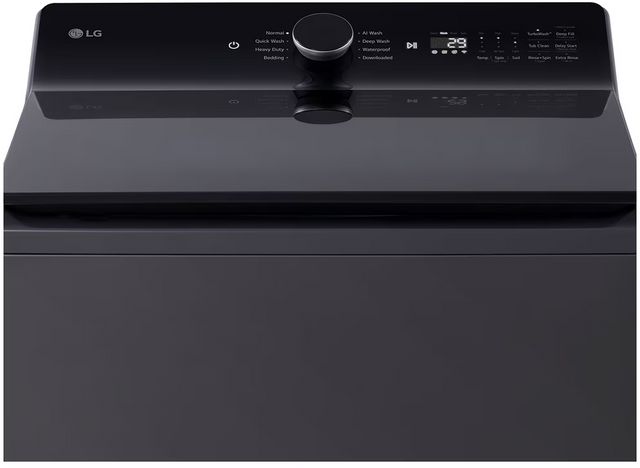 LG 6.1 Cu. Ft. Essence Black Agitator Top Load Washer with EasyUnload™-2