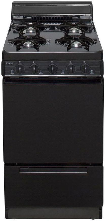 Premier 20" Black Freestanding Gas Range-0