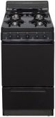 Premier 20" Black Freestanding Gas Range-0