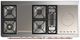Ilve® Majestic III 60" Burgundy Pro Style Dual Fuel Liquid Propane Range with French Top and Copper Trim-3