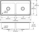 Elkay Lustertone® Classic Lustrous Satin 43" x 22" x 10-1/8" 2-Hole Equal Double Bowl Drop-In Sink-2