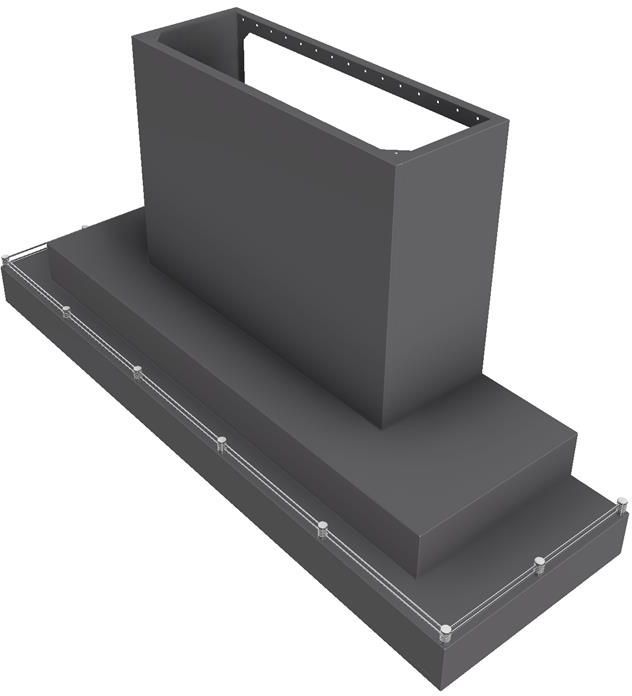 Vent-A-Hood® 66" Gunsmoke Contemporary Wall Mount Range Hood-1