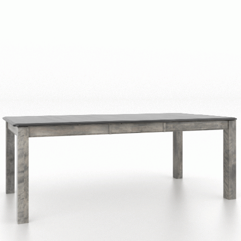 Canadel Customizable Gourmet 82" VD Base Dining Table with One Removable Leaf-1