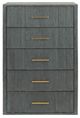 VIG Furniture Modrest Manchester Brass/Dark Gray Chest-1
