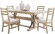 aspenhome® Maddox 5-Piece Beige/Biscotti Upholstered Dining Set-0