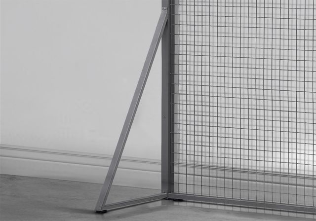 Monarch Specialties Inc. Silver 40" Display Rack Panels for Wall Decor-3