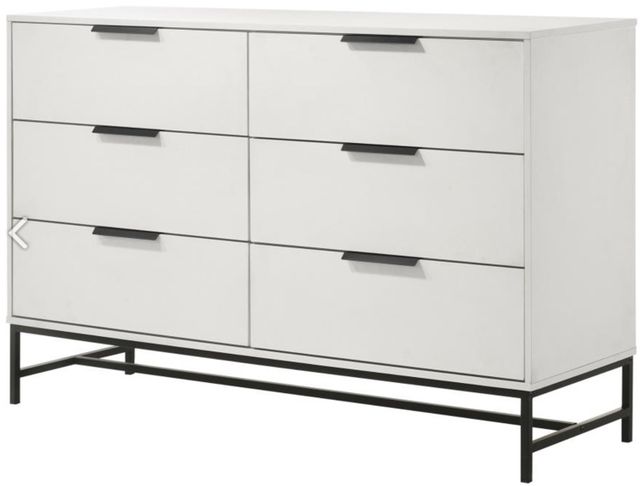 Coaster® Sonora White 6-drawer Bedroom Dresser -1