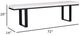 Nest Home Collections Drew Black/Sandalwood Dining Bench-2
