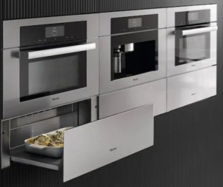 Miele ContourLine Clean Touch Steel 30'' Handless Smart Warming Drawer with 12 Place Settings Capacity -1