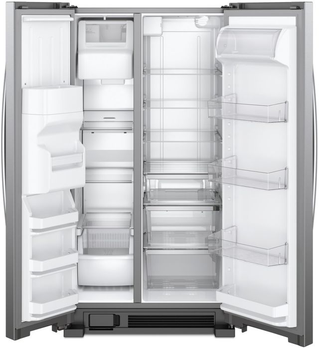Whirlpool® 33" 21.4 Cu. Ft. Fingerprint Resistant Stainless Steel Side-by-Side Refrigerator-1