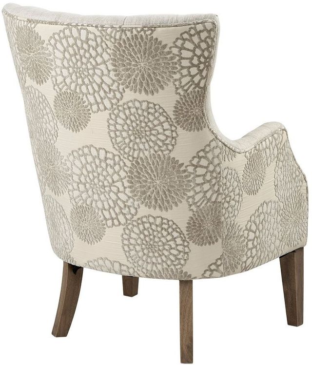 Olliix by Madison Park Beige Multi Braun Accent Chair with Back Pillow-2