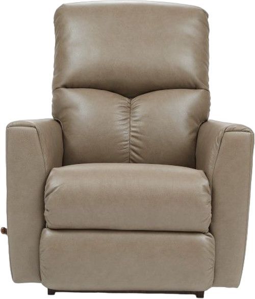 La-Z-Boy® Hawthorn Mushroom Leather Rocking Recliner-1