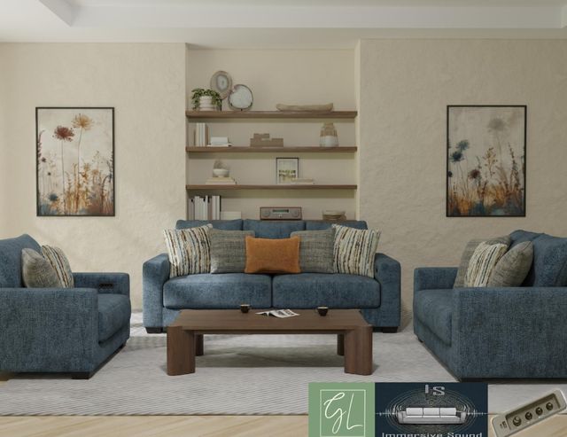 Corinthian Furniture Gateway Blue Sofa-1