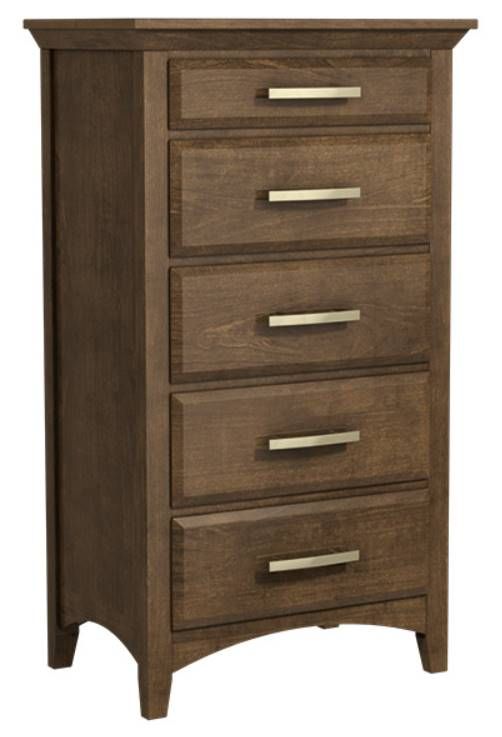 Country View Woodworking Windham 32'' Brown Maple 5-Drawer Chest-0