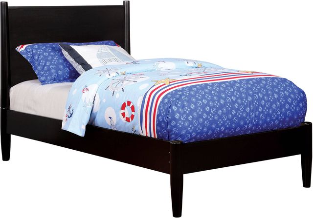 Furniture of America® Lennart II Black Twin Panel Bed-0