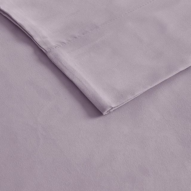 Olliix by Madison Park Purple Queen 3M Microcell All Season Moisture Wicking Lightweight Sheet Set-2