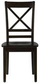 Jofran Inc. Simplicity Espresso X-Back Side Chair-2