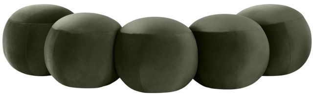 Meridian Furniture Apollo Green 75" Velvet Upholstered Bench-3