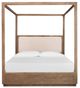 Magnussen Home® Westbourne Dark Umber/Milo Ivory King Upholstered Poster Bed-1