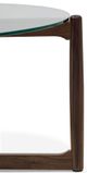 Moe's Home Collection Hetta Glass Top Coffee Table with Walnut Base-4