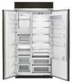 KitchenAid® 25.48 Cu. Ft. Black Stainless Steel Built In Side-By-Side Refrigerator-1