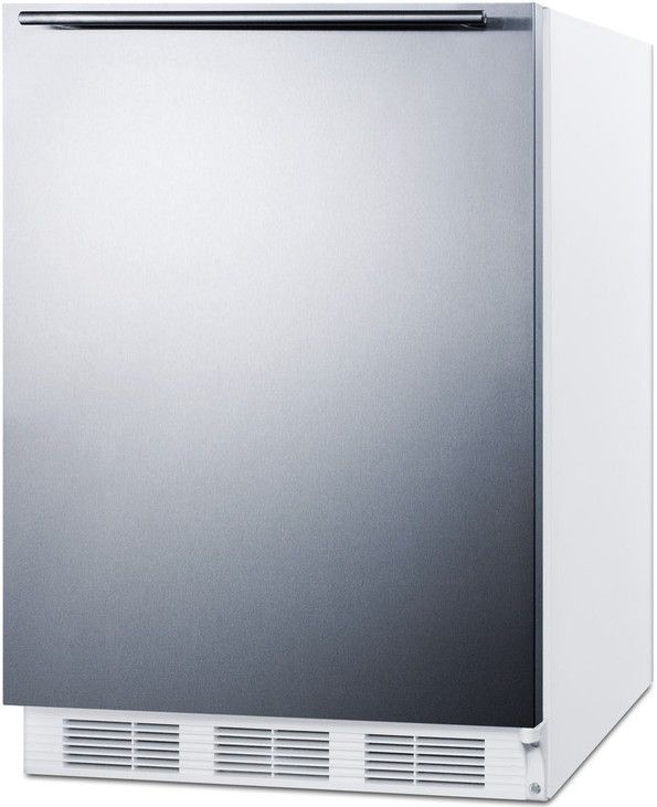 Summit® Peak24 Series 24” 5.8 Cu. Ft. Stainless Steel ADA Compliant Under the Counter Refrigerator-2