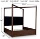 Signature Design by Ashley® Dilenno Dark Brown Queen Canopy Bed-3