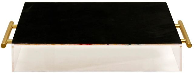 Harp & Finial® Songbook II Gold/Pink Large Tray-1