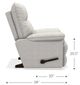 La-Z-Boy® Jay Granite Manual Rocking Recliner-3