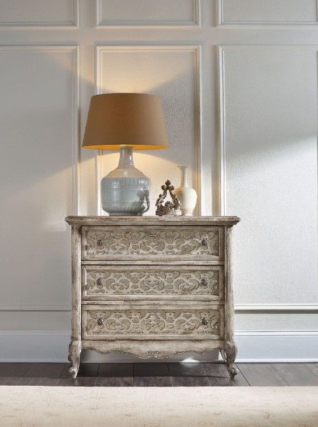 Hooker® Furniture Chatelet Fretwork Paris Vintage Nightstand-1