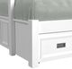 Elements International Hampton Kids White Youth Twin/Full Loft Bed with Staircase and Trundle-3