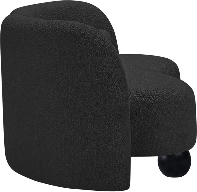 Meridian Furniture Daphne Black 64" Boucle Fabric Loveseat-3