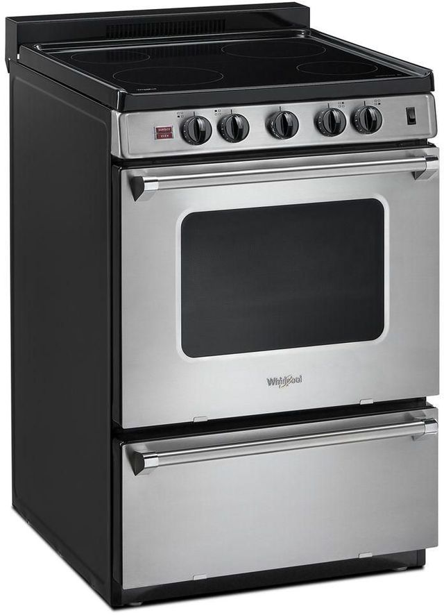 Whirlpool® 24" Stainless Steel Freestanding Electric Range-3