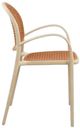 Moe's Home Collection Soren 2-Piece White Iron/Polypropylene Outdoor Dining Chair Set-5