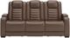 Signature Design by Ashley® High Impact Tobacco Power Reclining Sofa with Adjustable Headrest-1